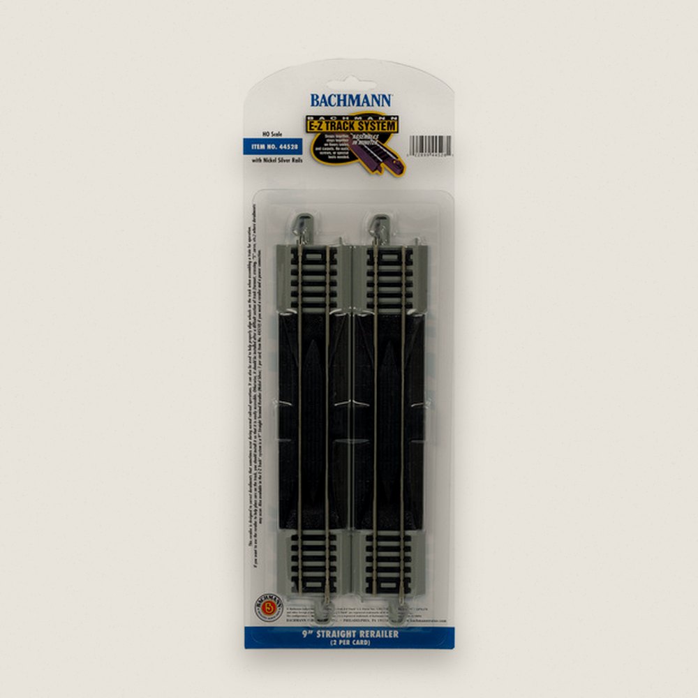 Straight Rerailer, HO NS EZ 9 - Bachmann