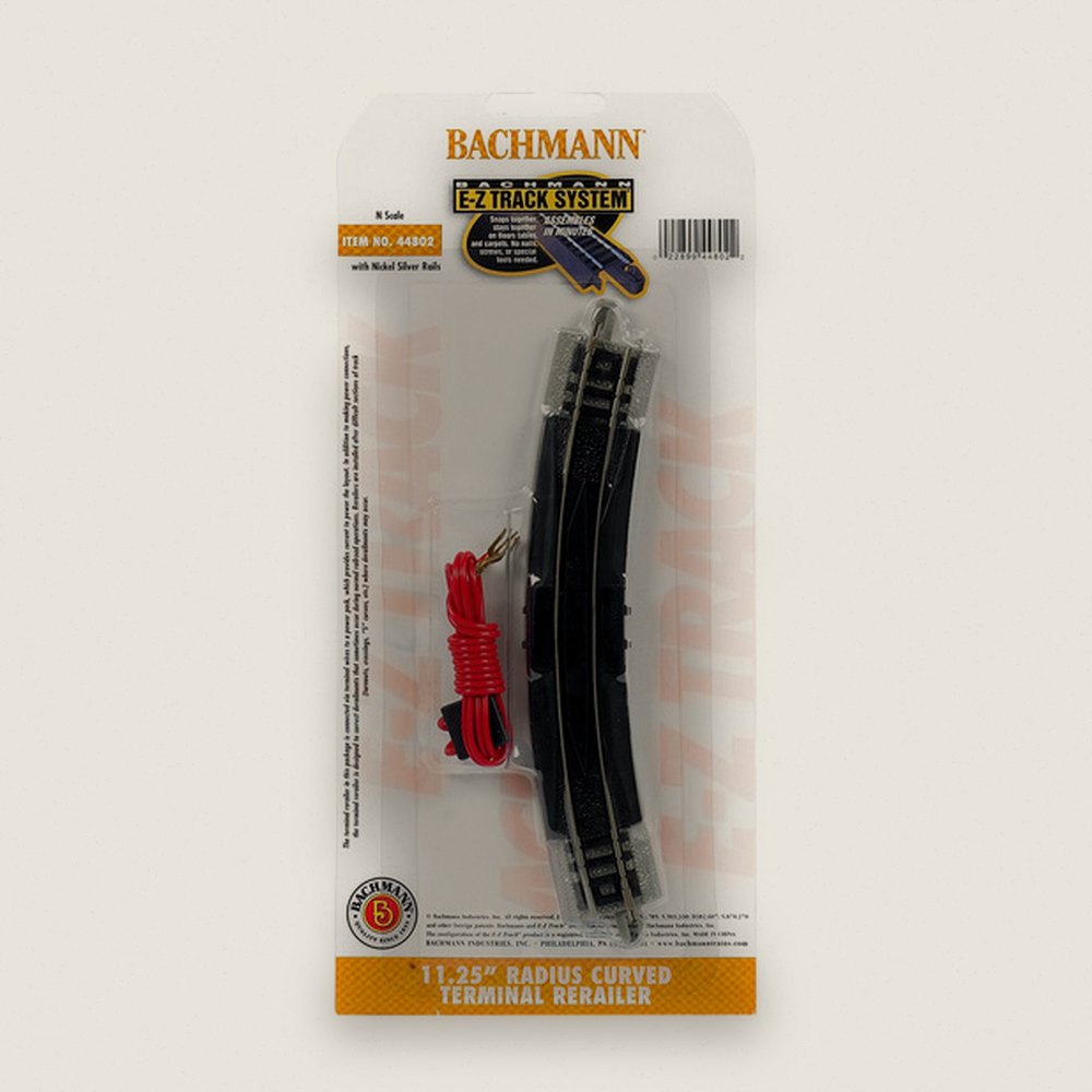 Terminal Rerailer with Wire, 11.25 Radius N Scale - Bachmann