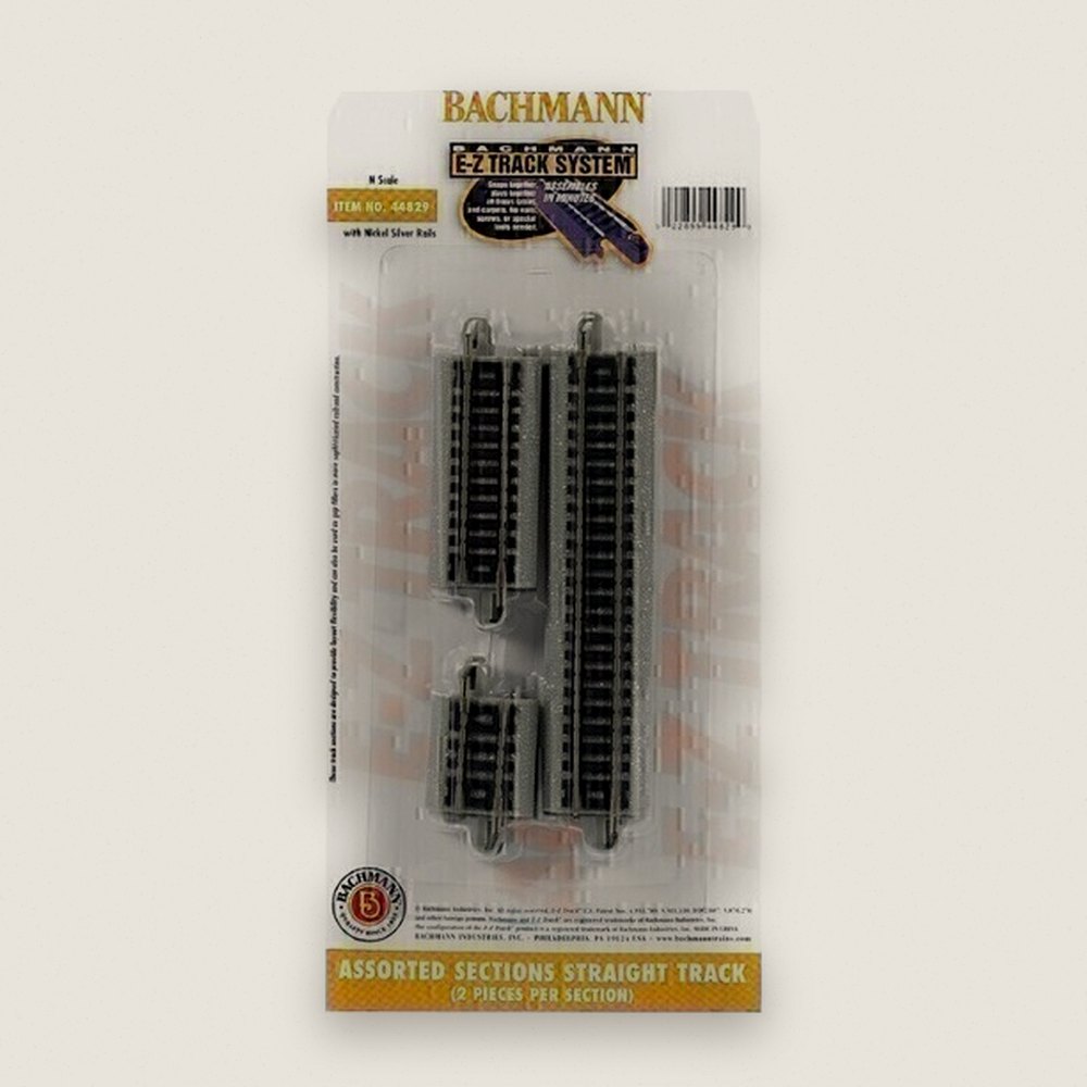 Straight Track Assortment, N NS EZ - Bachmann