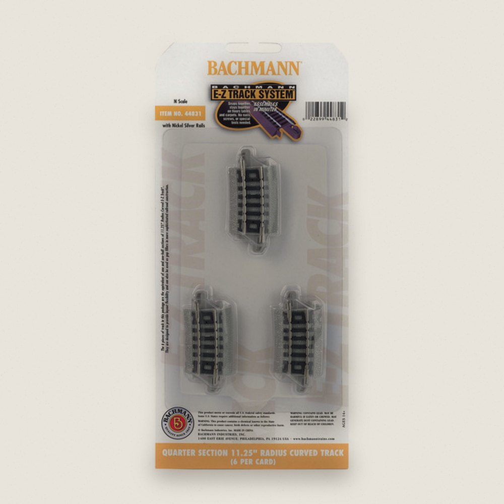 Quarter Section Curve Track, N NS EZ 11.25 - Bachmann