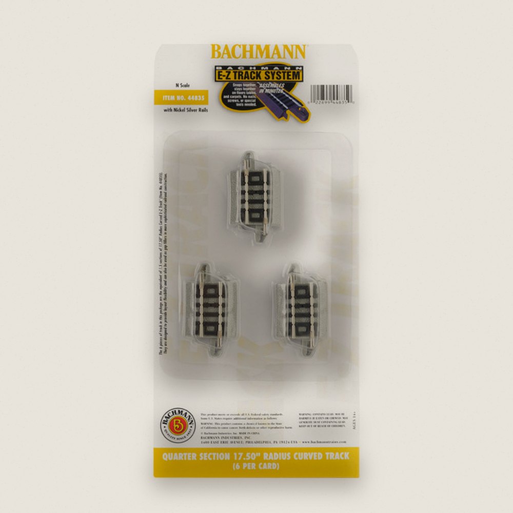 Quarter Section Curve Track, N NS EZ 17.5 - Bachmann