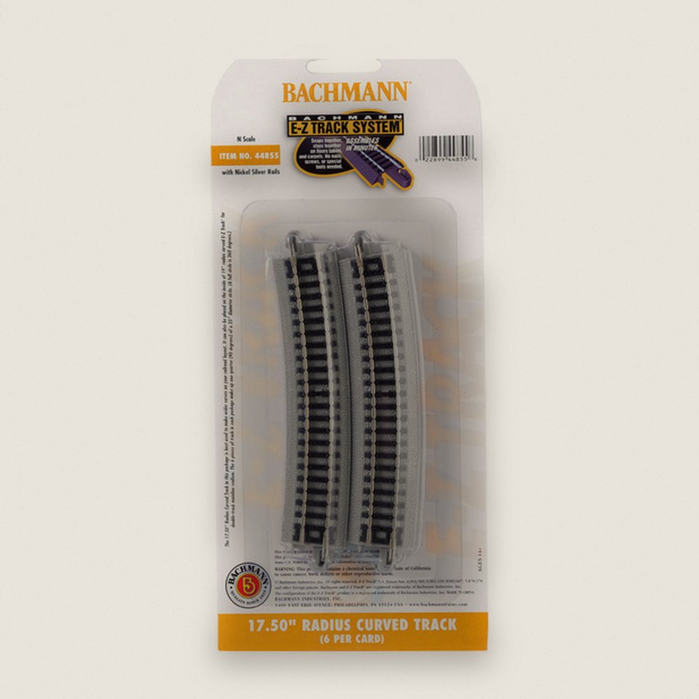 Radius Curve Track, N NS EZ 17.5, 6 Pack - Bachmann