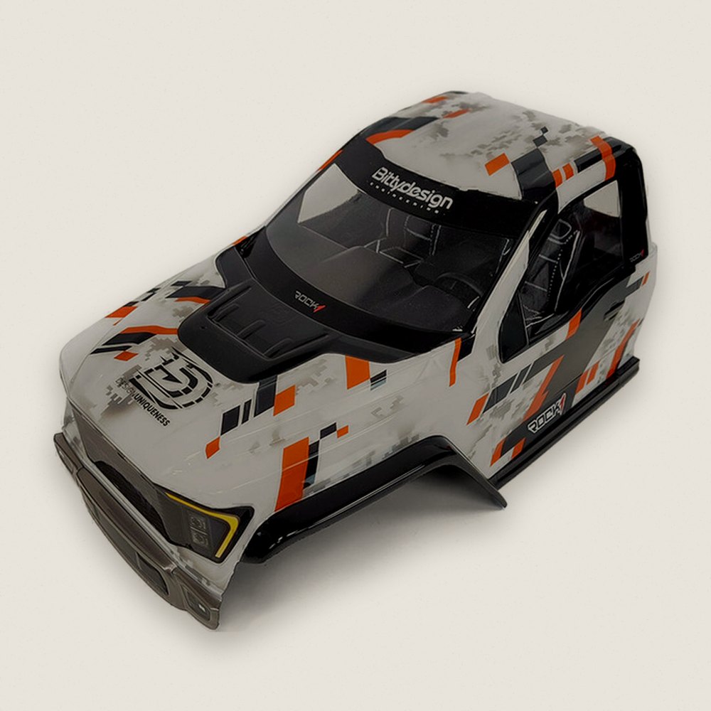 Rock Crawler Body, Pre-Cut Cab-Only (Clear) (Cle), Rock1 Performance 12.3 - Bittydesign