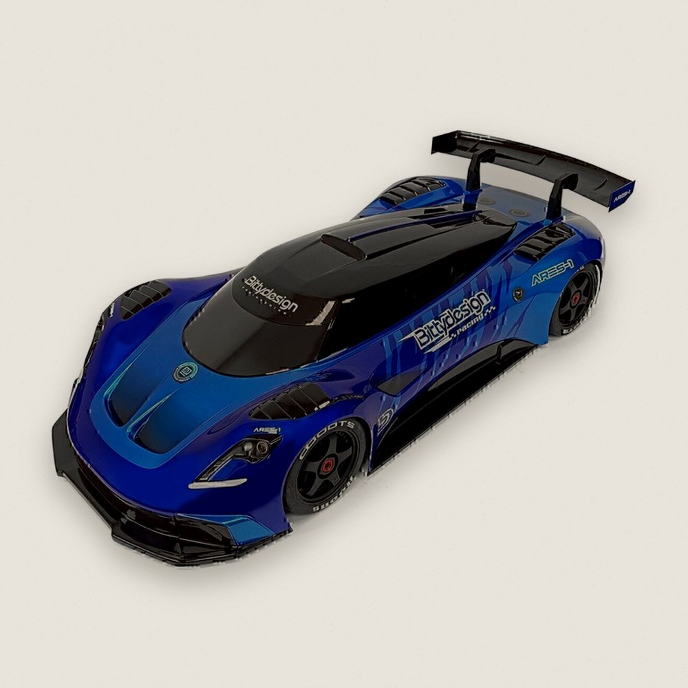 Supercar Body, ARES-1 1/7 (Clear) (1.5mm) - Bittydesign