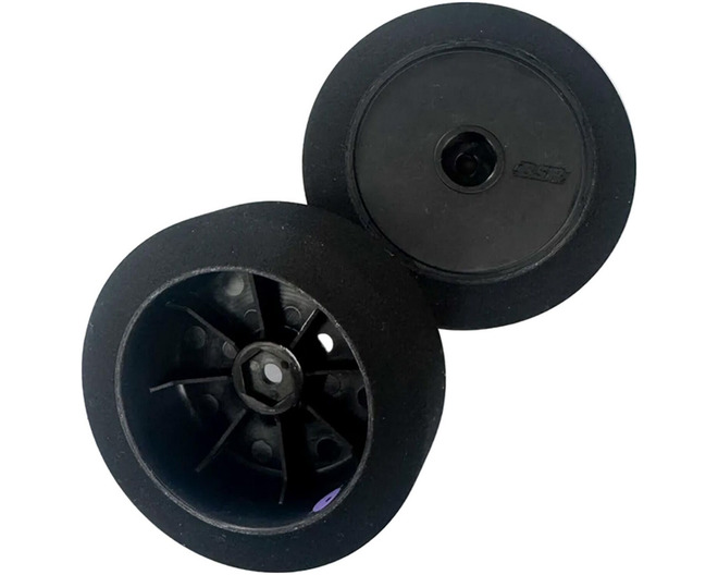 1/10 BSR 2.4" Front Pre-Mounted Foam Buggy Tires, Blue Compound