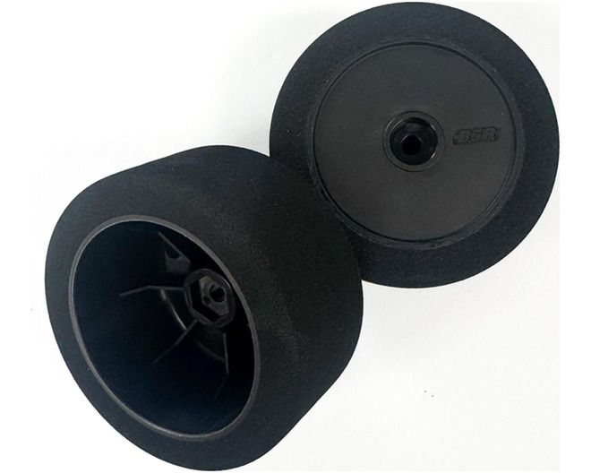 1/10 BSR 2.4" Rear Pre-Mounted Foam Buggy Tires, Blue Compound