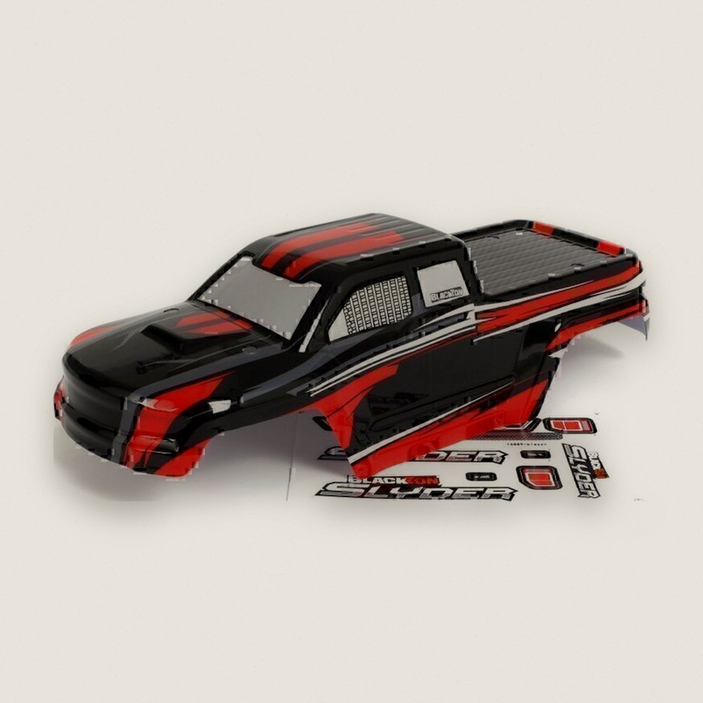 Body, Black/Red, for Slyder MT - BlackZon