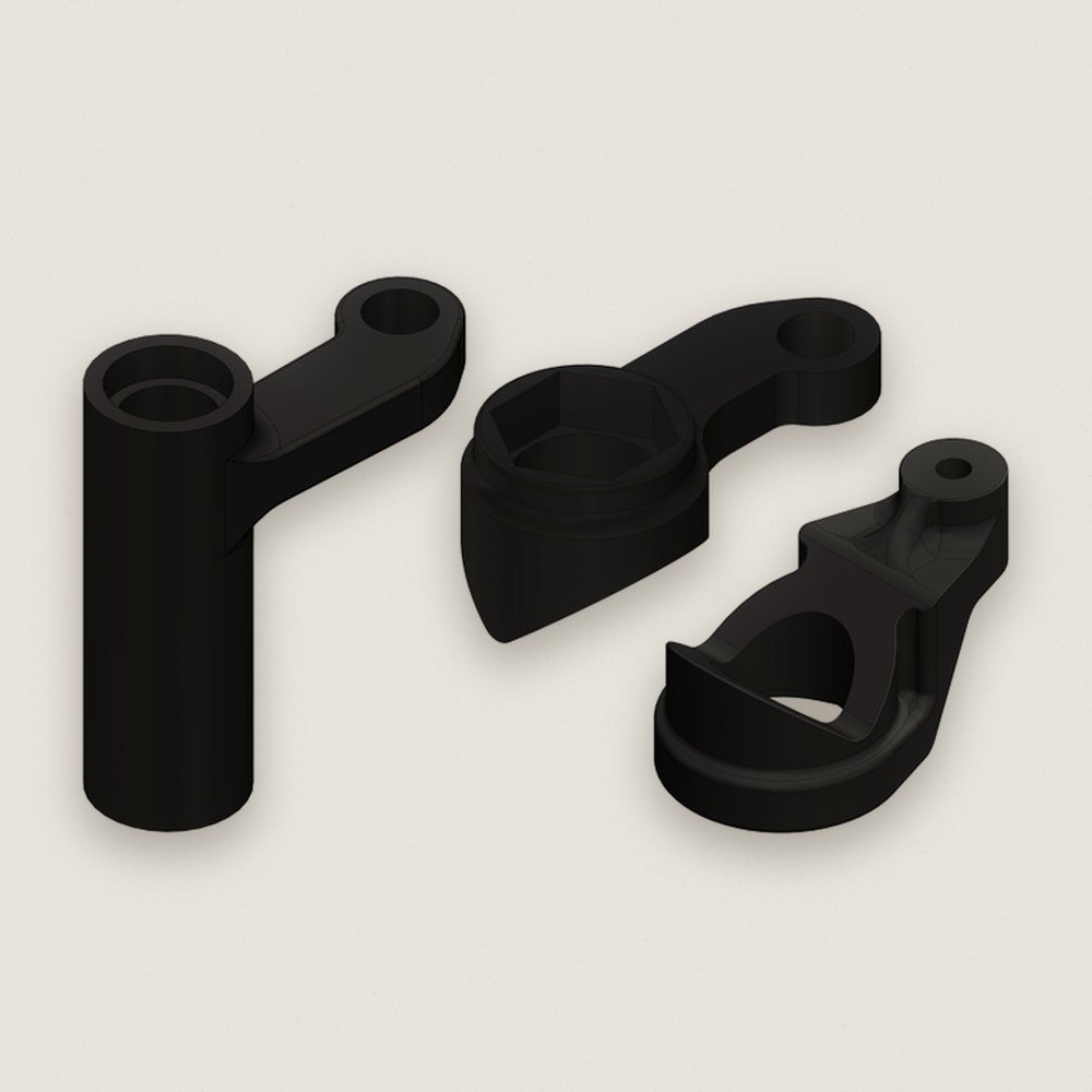 Steering Bellcrank Parts a, B, C, Composite, 1 Set for Dementor - Corally