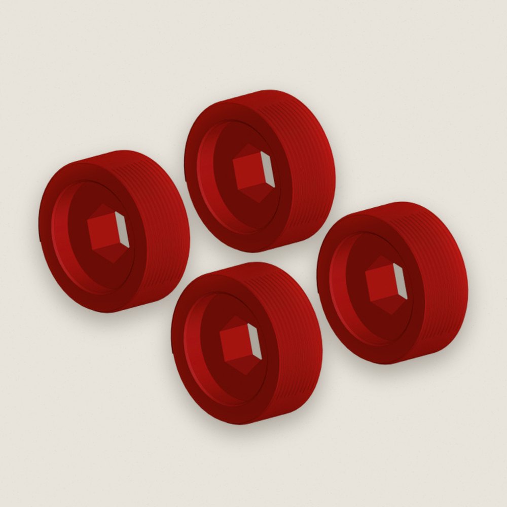 Aluminum Pivot Ball Adjusting Nut, 4 Pcs for Dementor, Kronos, P - Corally