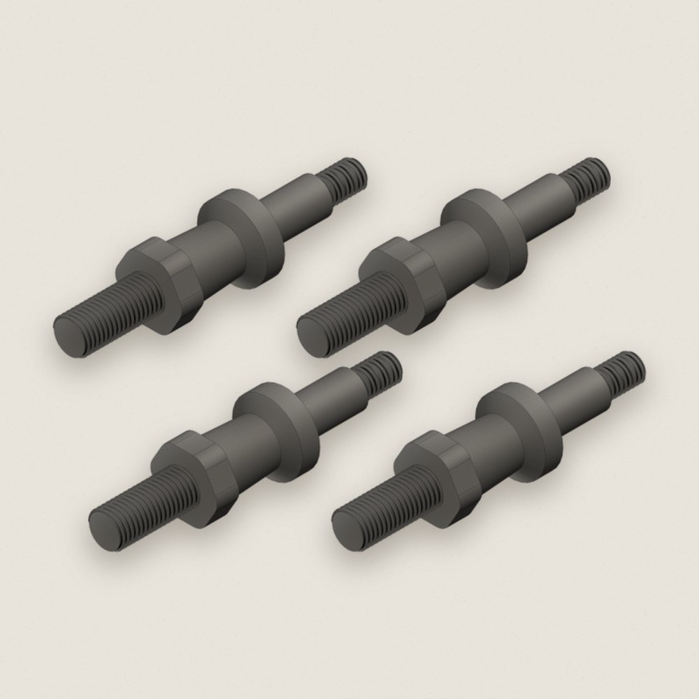 Steel Shock Screw, 4 Pcs for Dementor, Kronos, Python, Shogun - Corally