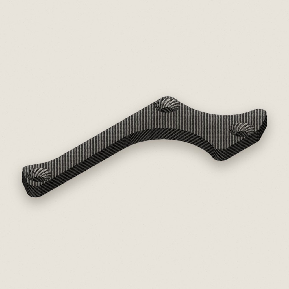 Team Suspension Arm Stiffener a, Lower Front Left, Graphite 3 - Corally