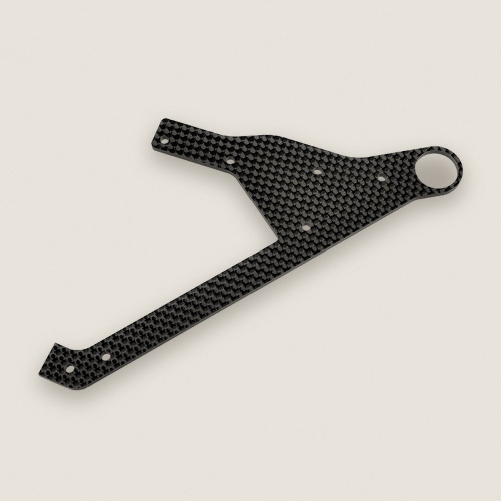 Graphite Wheelie Bar Plate, 1 Pc - Corally