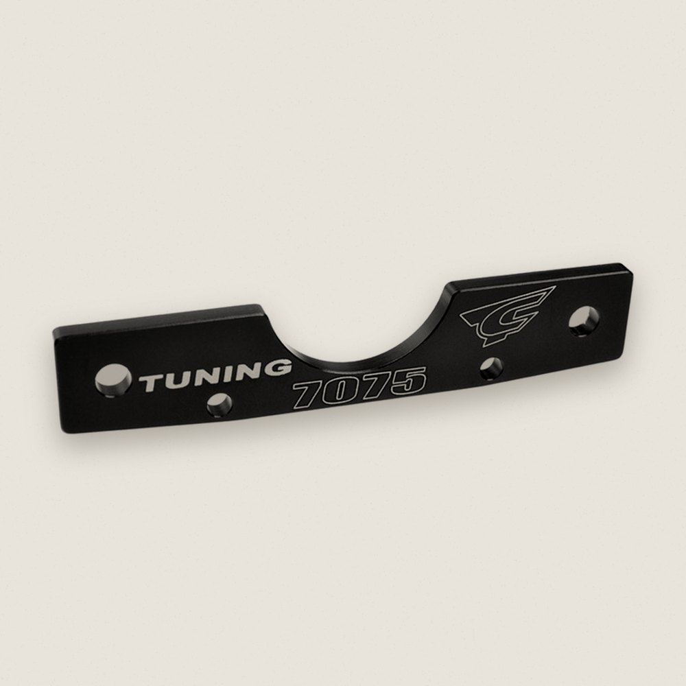Suspension Arm Mount, Rf, Swiss Made 7075 T6 3mm, Hard Anodized - Corally