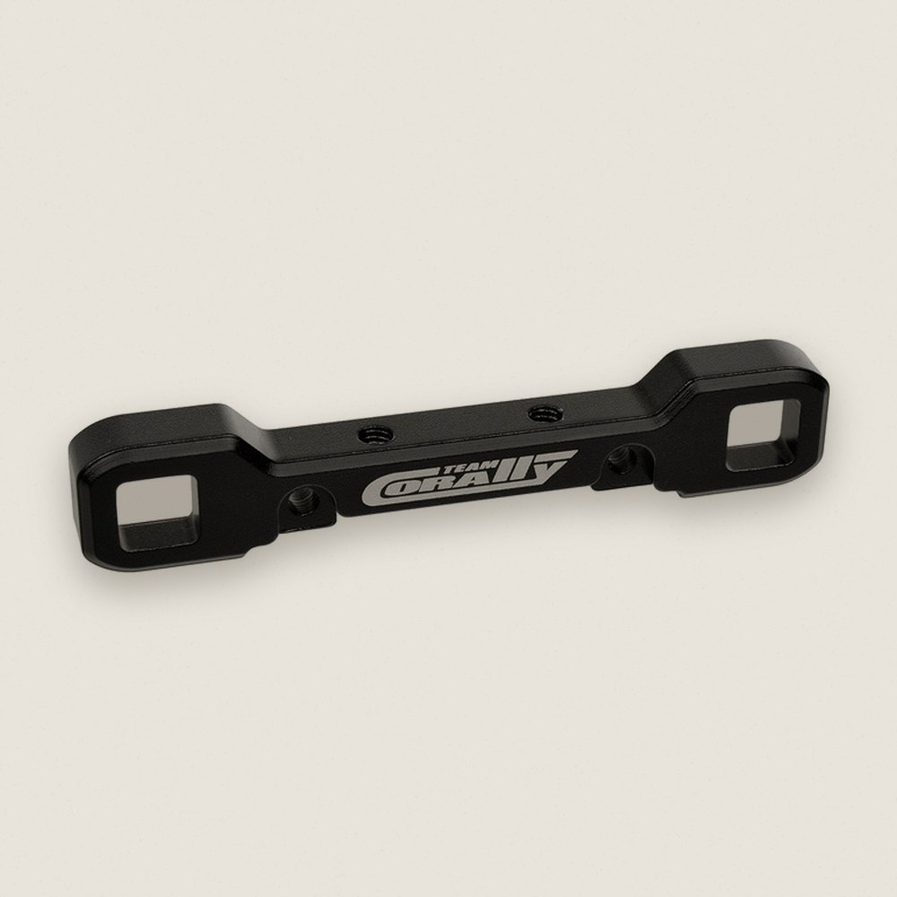 Heavy-Duty Suspension Arm Mount, Re-Re, 8mm Aluminum, Black - Corally