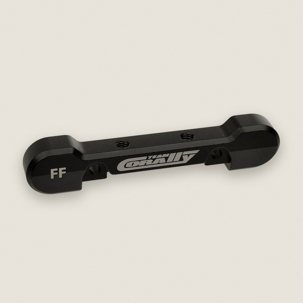Heavy-Duty Suspension Arm Mount, Fr-Fr, 8mm Aluminum, Black - Corally