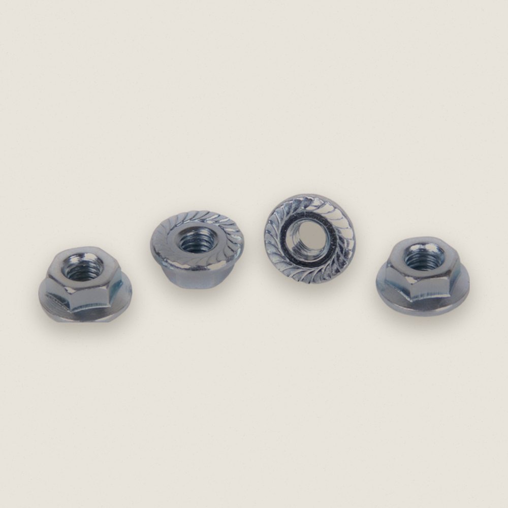 Wheel Nuts, Serrated M4 Steel, Pk4 - Schumacher