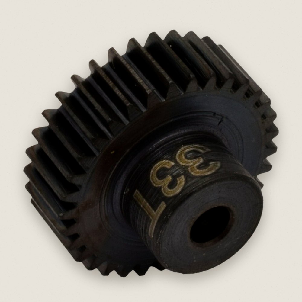 Pinion Gear, 33T 48P Hardened Steel, 1/8 Bore - Hot Racing