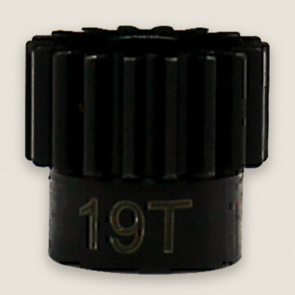 Pinion Gear, 19T 0.5 Mod Hardened Steel, 1/8 Bore - Hot Racing