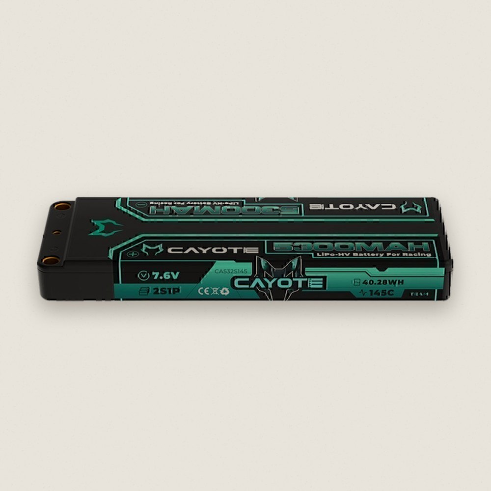 Battery, 2S 145C LCG Stick LiHV (7.6V/5300mAh) - Cayote