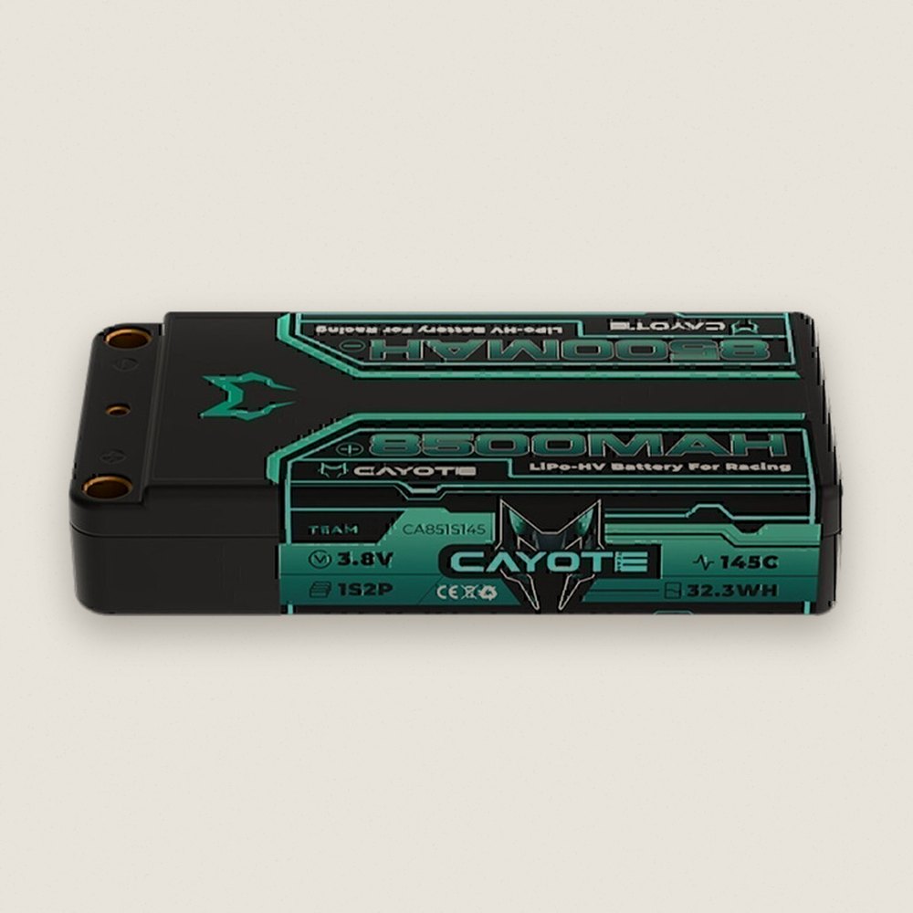 Battery, 1S 145C Lcg Shorty LiHV (3.8V/8500mAh) - Cayote