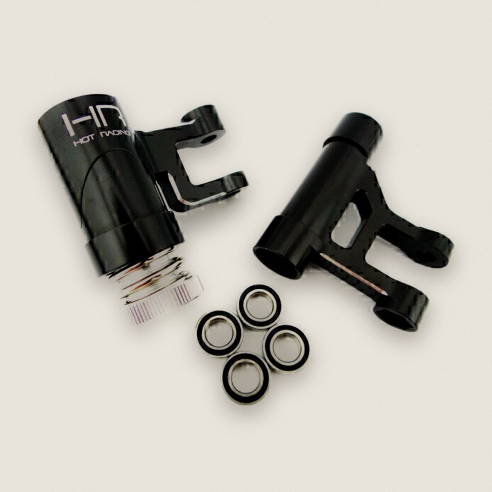 Bearing Steering, Black Aluminum, for Dbxl - Hot Racing