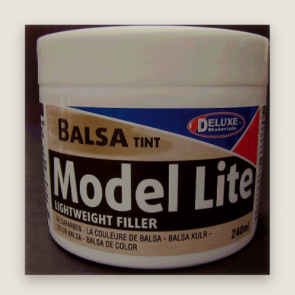 Model Lite Balsa Filler, Balsa Brown, 240cc - Deluxe Materials