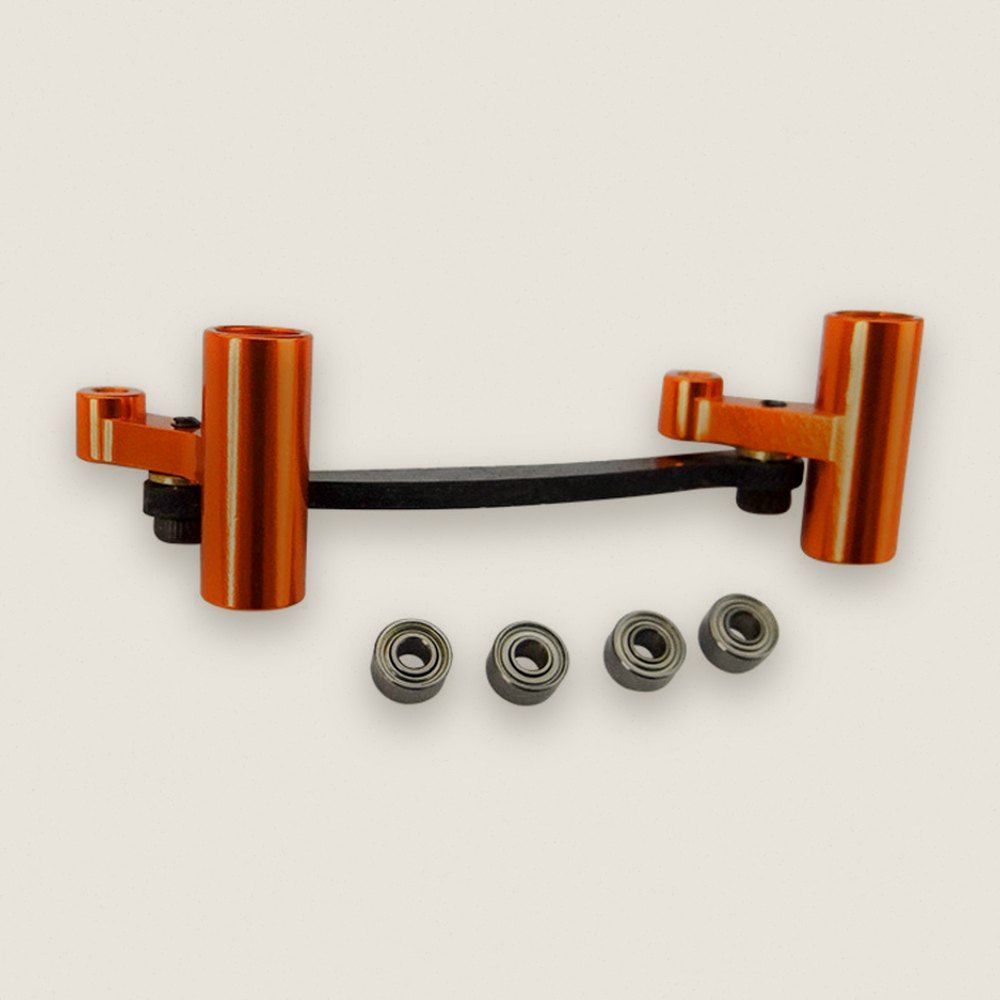 Aluminum and Carbon Fiber Steering System, Brushed for Bx Mt Sc 4 - Hot Racing