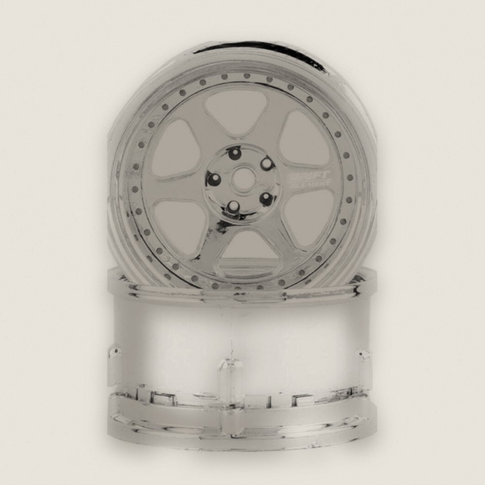 Drift Wheels, Drift Element 6-Spoke, Triple Chrome (2) - DS Racing