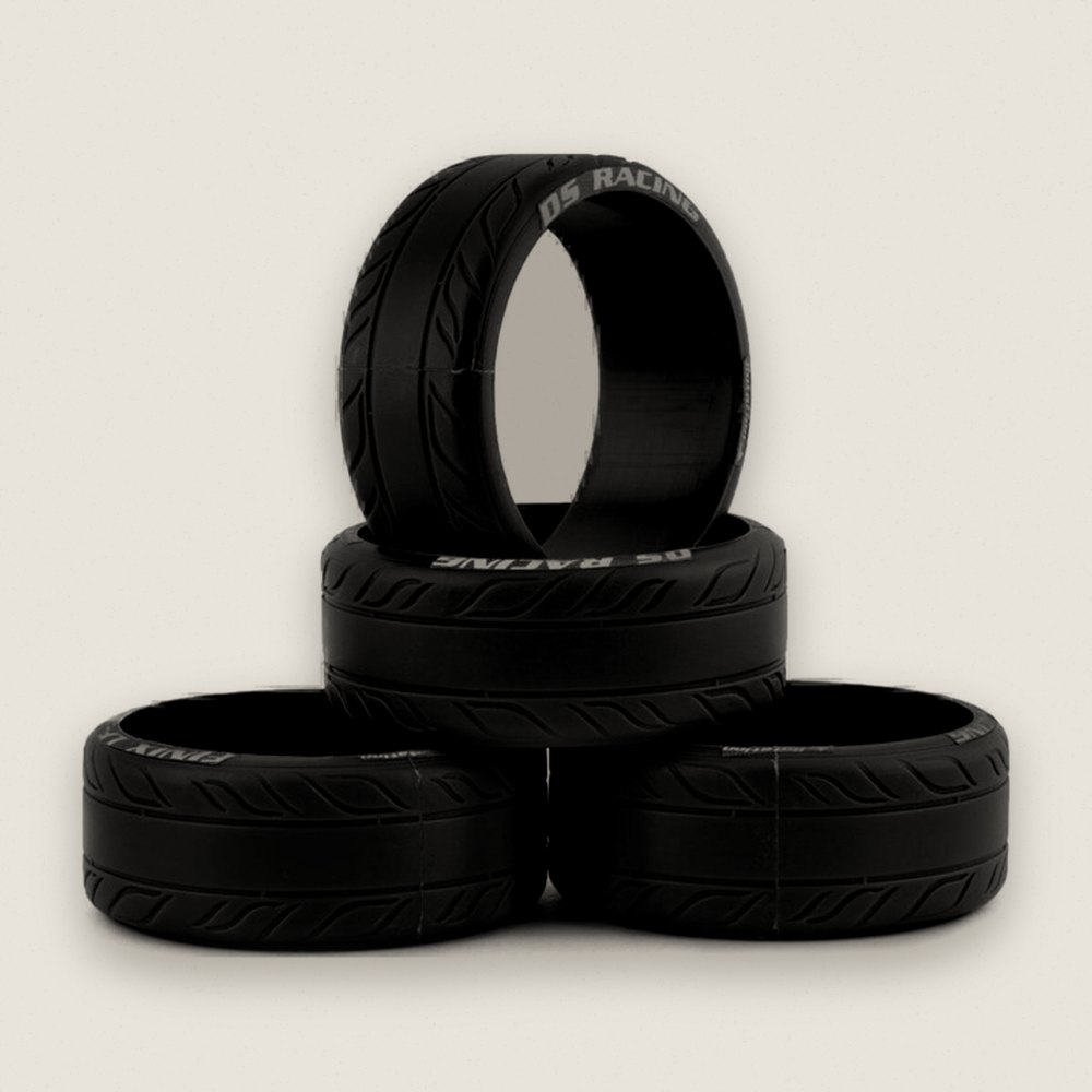 Treaded Drift Tires (4), Finix, LF-2 - DS Racing