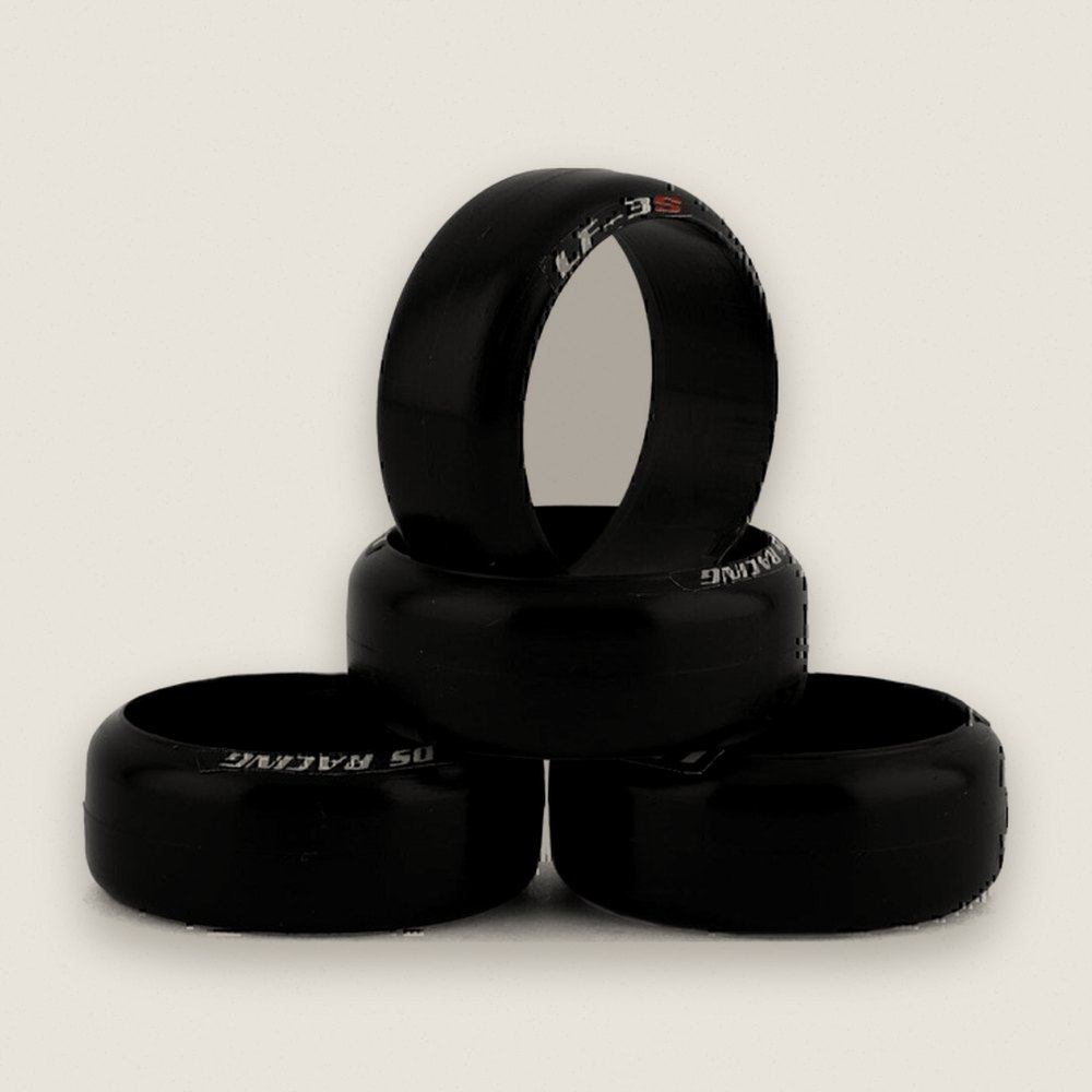 Rear Wheels (4), Mini-Z 11mm Wide, 22mm, LF-3 - DS Racing