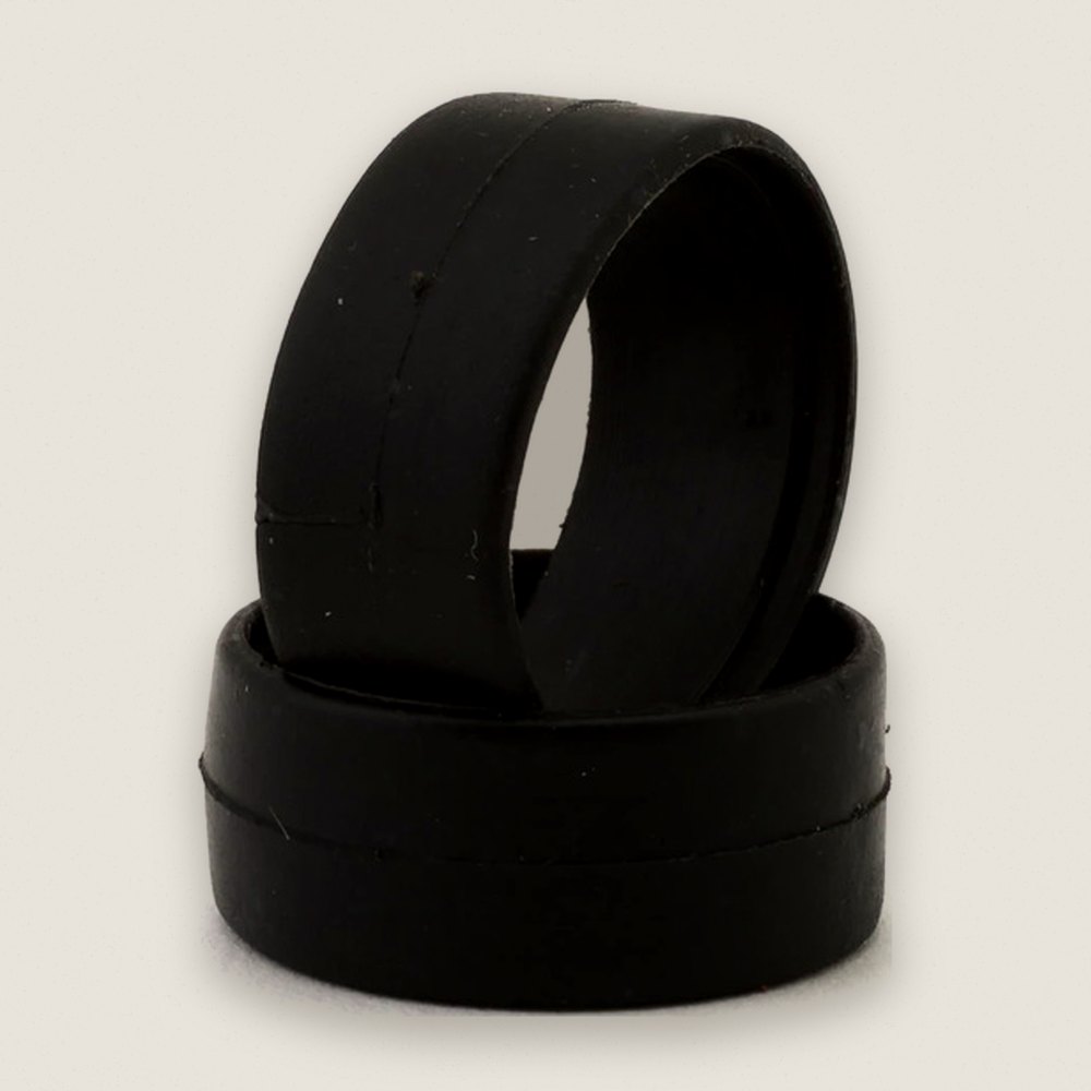 Front Slick Rubber Touring Tires, 1/28 Medium (2) - DS Racing