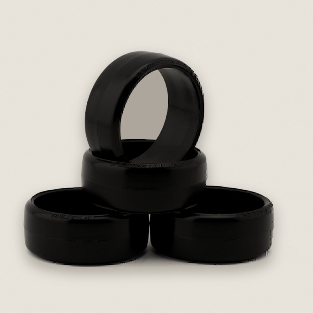 Slick Drift Tires (4), 1/10 Competition Series II, FFFF Zero II - DS Racing