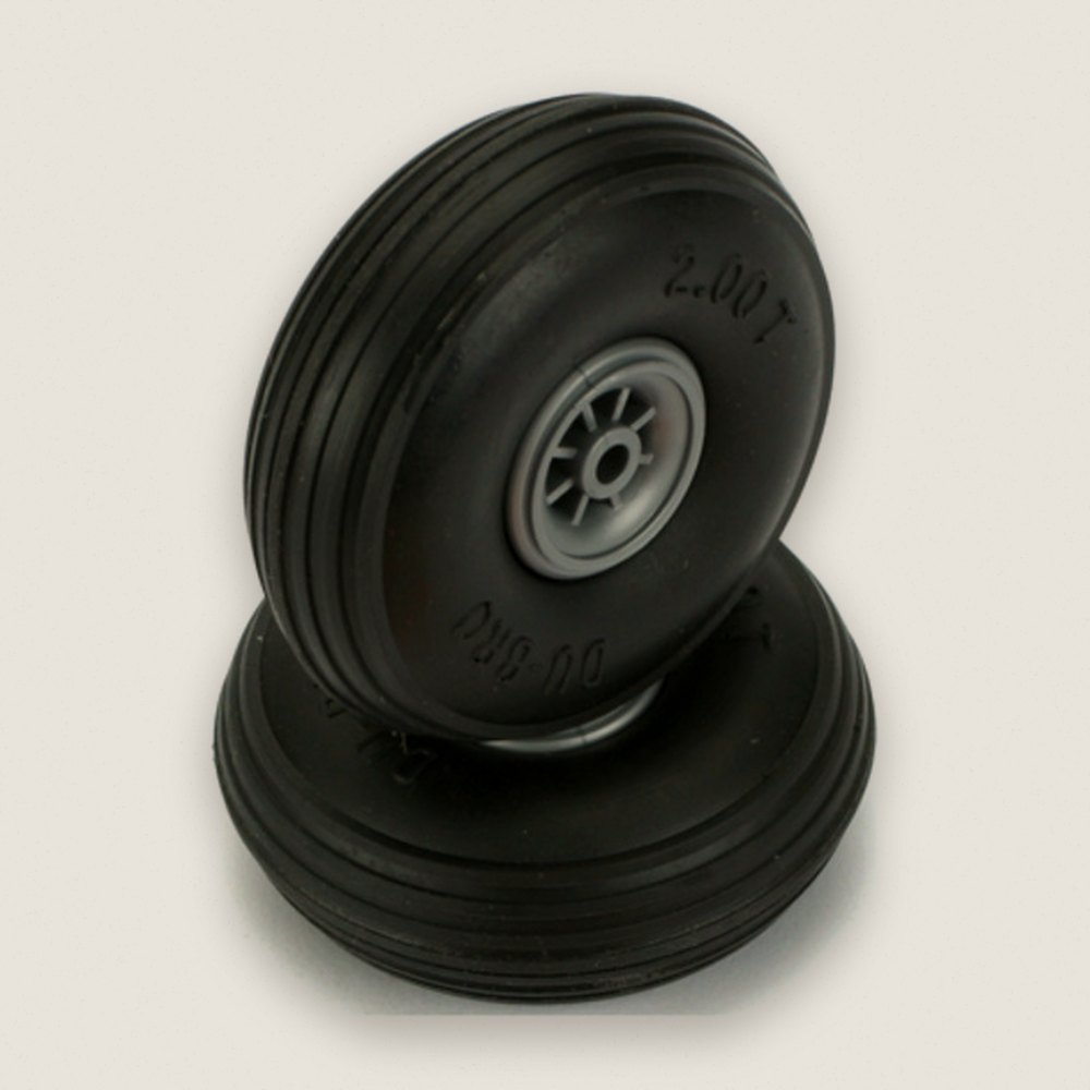 Treaded Wheels, 2 Inch, Qty 2 - DU-BRO