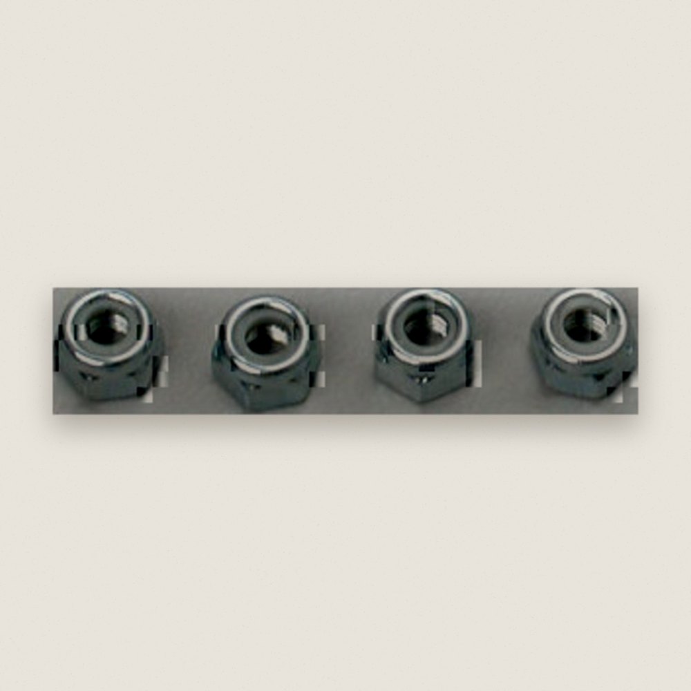 Nylon Insert Lock Nuts, 4mm - DU-BRO