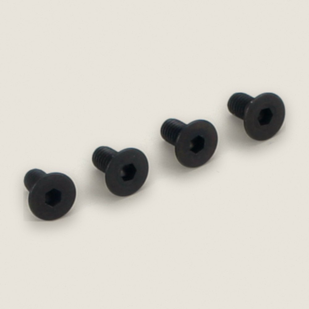 Flat Head Socket Screws, 3.0mm x 6, Qty 4 - DU-BRO