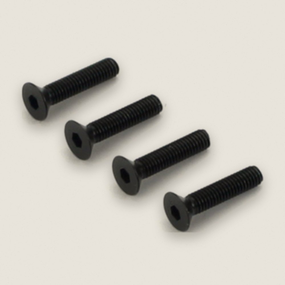 Flat Head Cap Screws, M3x14mm (FHCS), Qty 4 - DU-BRO