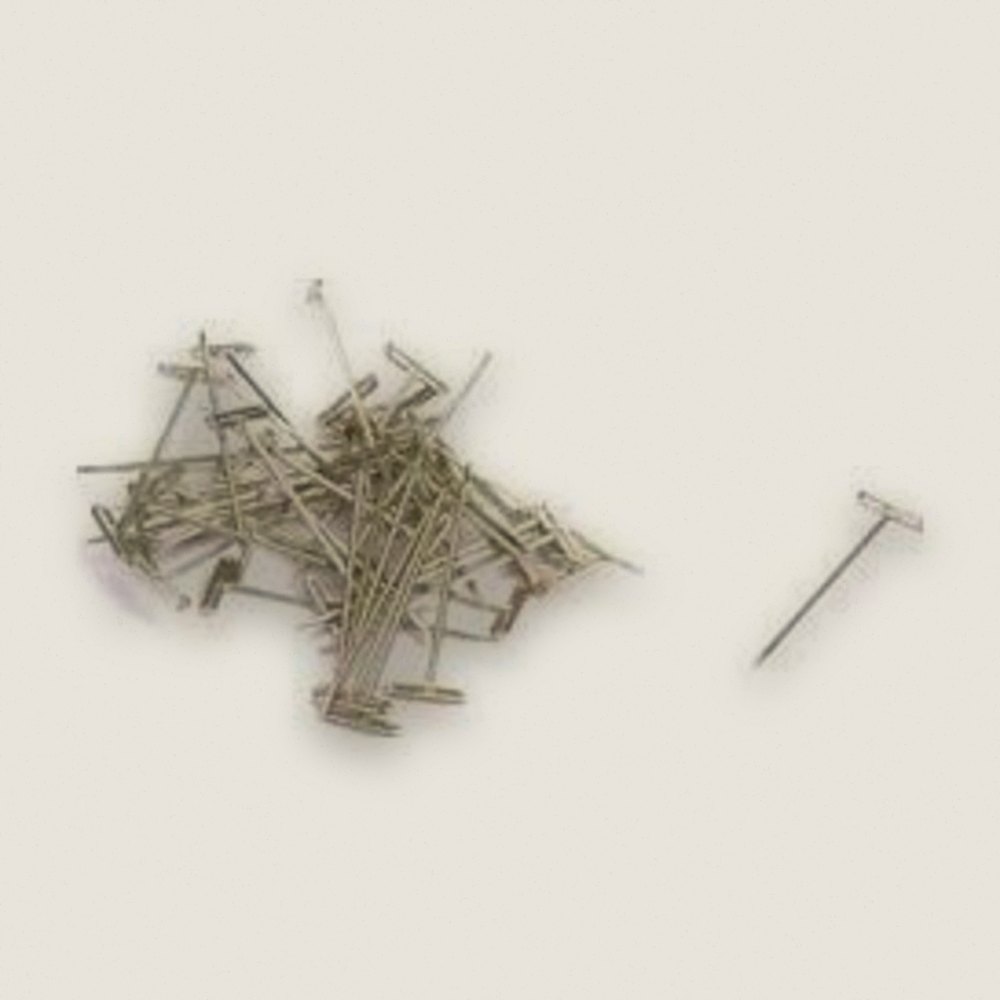 Nickel Plated T-Pins, 1-1/4 inch, 100 Pack - DU-BRO