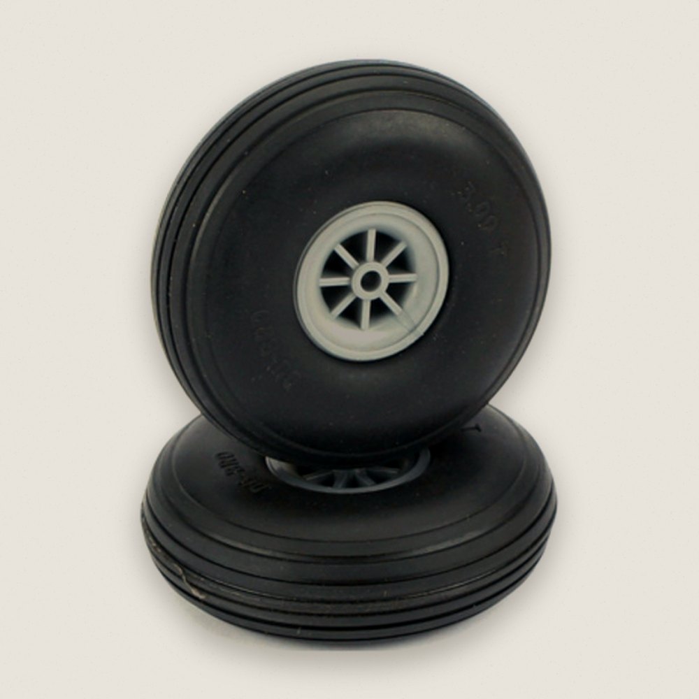 Treaded Wheels, 3 inch, Pair - DU-BRO