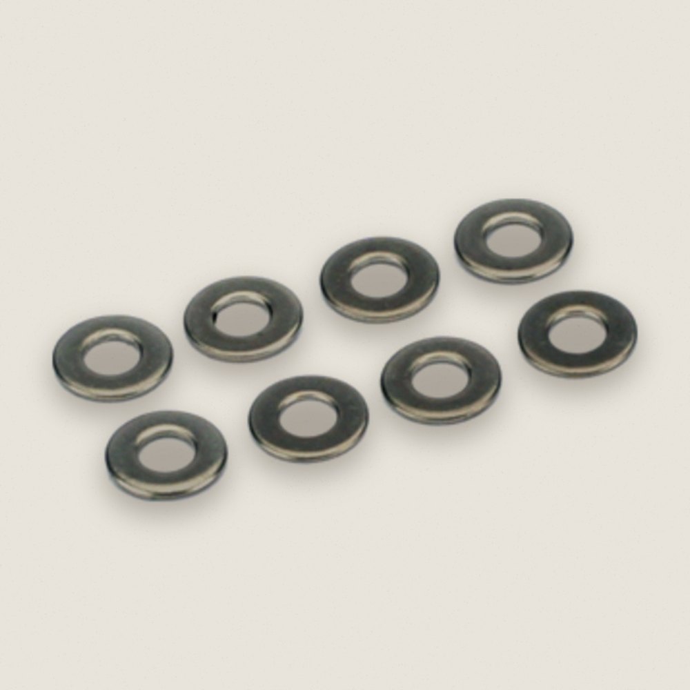 Stainless Steel Flat Washer, #8, 8 Pack - DU-BRO