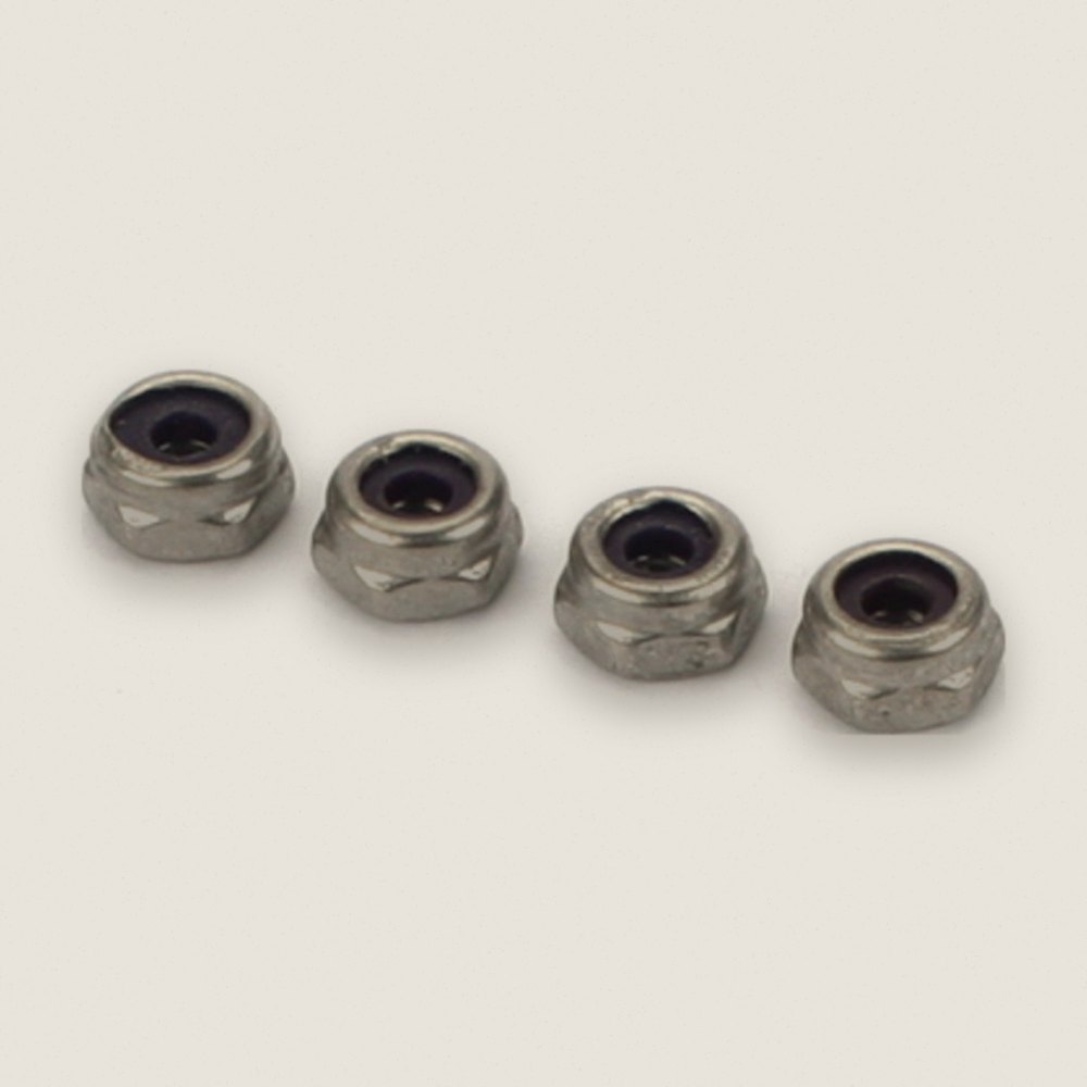 Stainless Steel Nylon Insert Lock Nut, 6-32, 4 Pack - DU-BRO