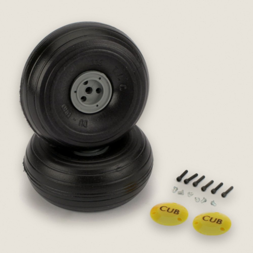 1/5 Lightweight J-3 Cub Wheels, Pair - DU-BRO