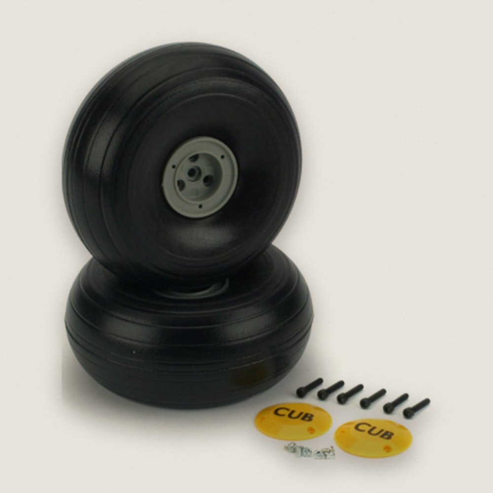 Wheels, Lightweight 1/4 J-3 Cub, Set of 2 - DU-BRO