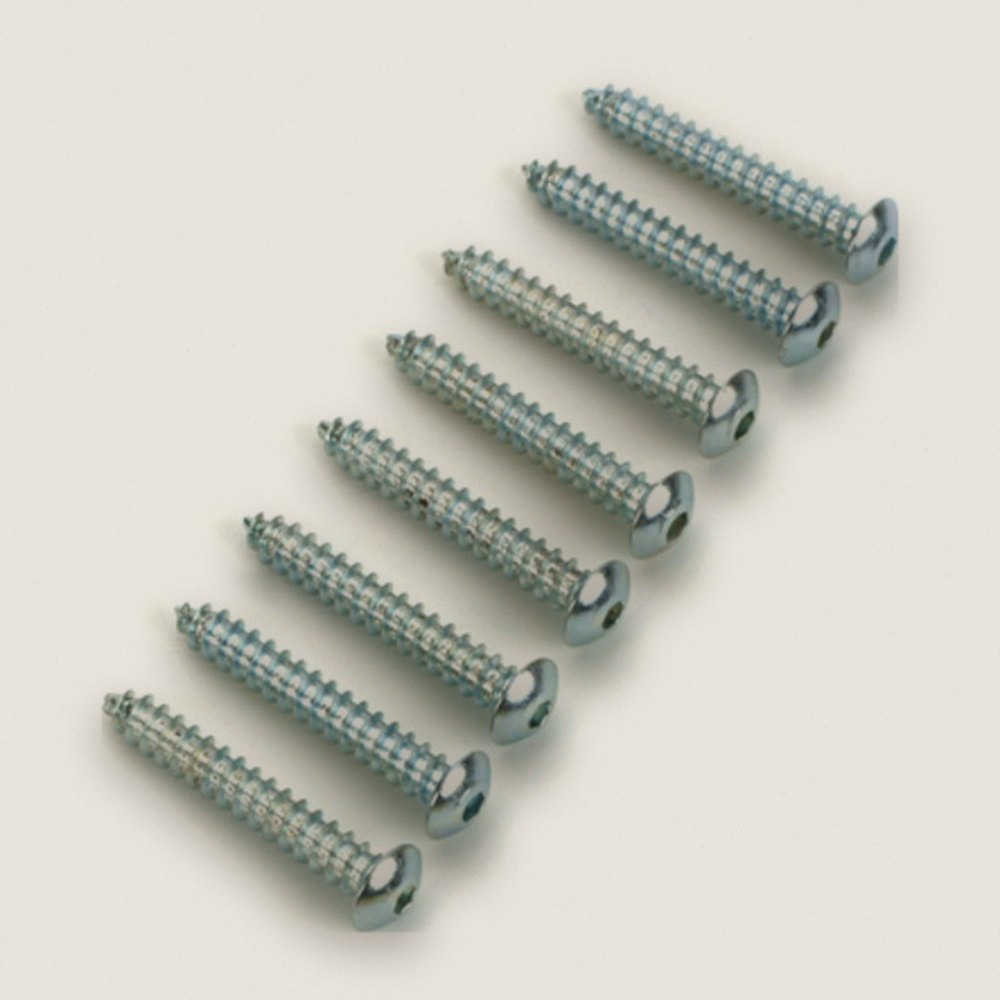 Button Head Sheet Metal Screws, 4x3/4, Pack of 8 - DU-BRO