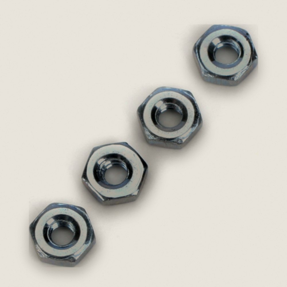 Hex Nut, Steel, 2-56, Pack of 4 - DU-BRO