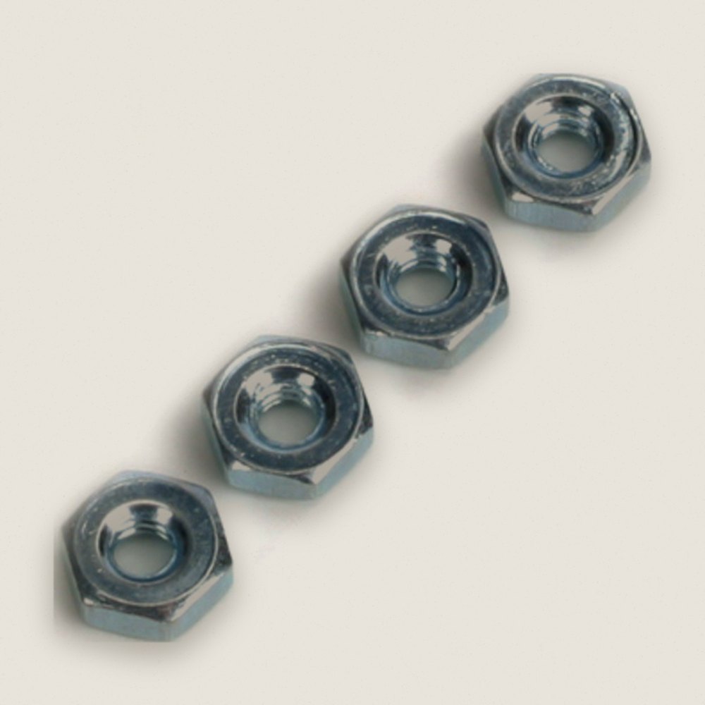 Hex Nut, Steel, 4-40, Pack of 4 - DU-BRO