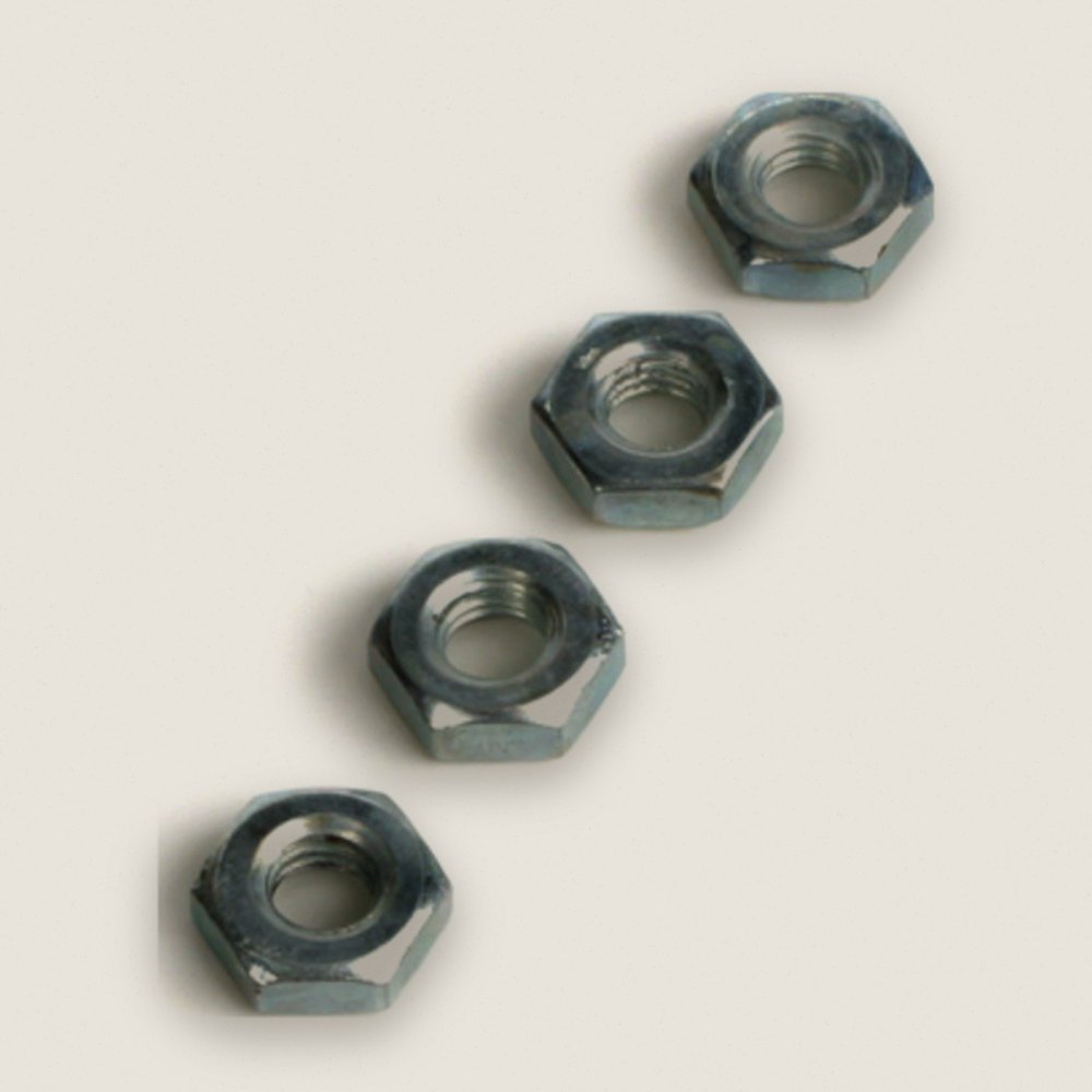 Hex Nut, Steel, 10-32, Pack of 4 - DU-BRO
