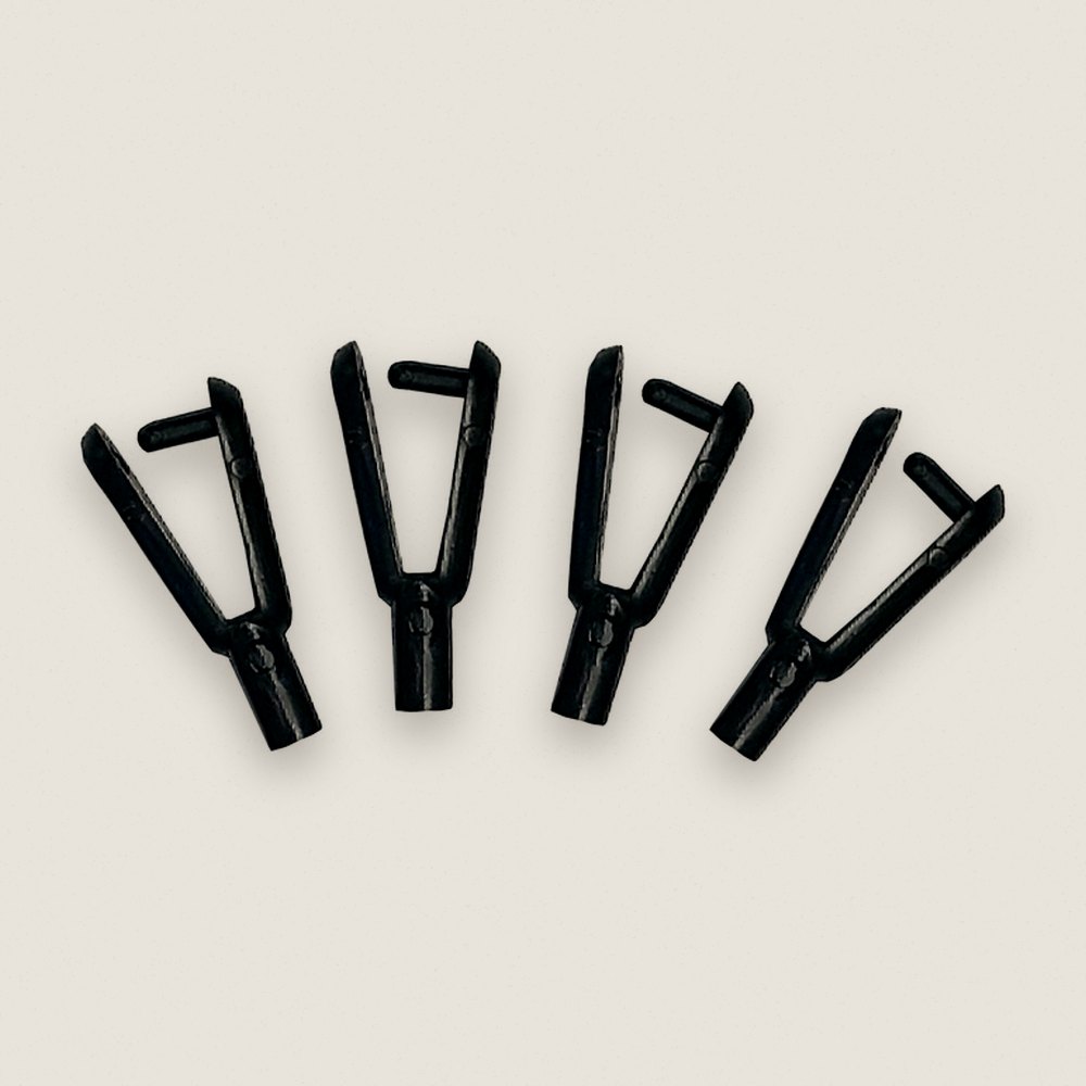 Metric Clevis, 1.3-1.4mm Pushrods (4 pcs) - DU-BRO
