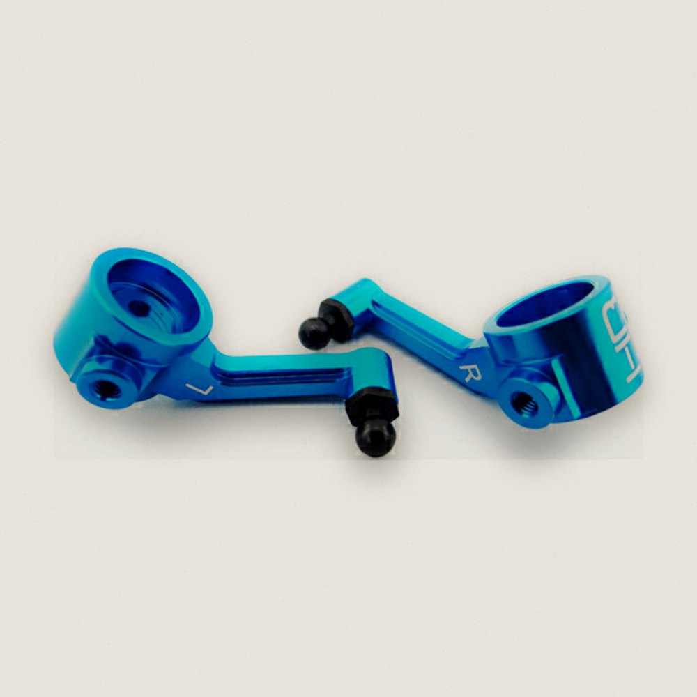 Steering Blocks, Blue Aluminum for ECX 2WD - Hot Racing