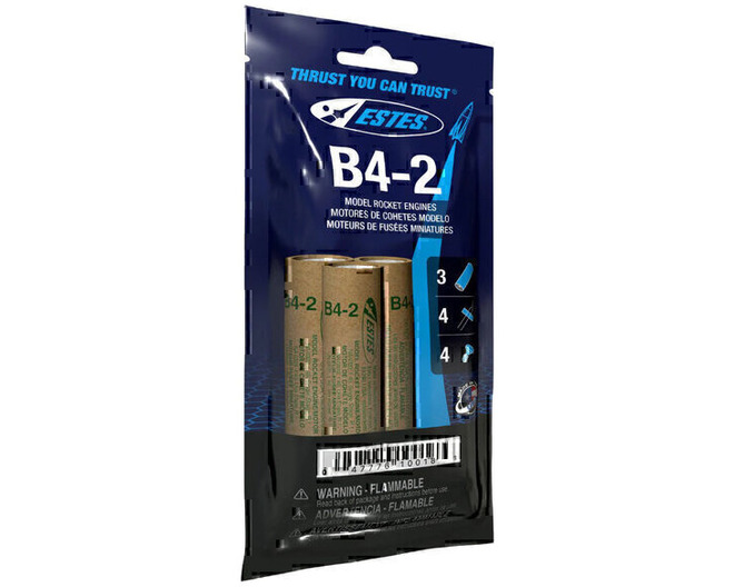 B4-2 Model Rocket Engines 3pk