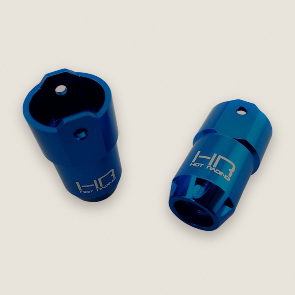 Rear Axle Lock-Out, Blue Aluminum (2) for ECX Temper - Hot Racing